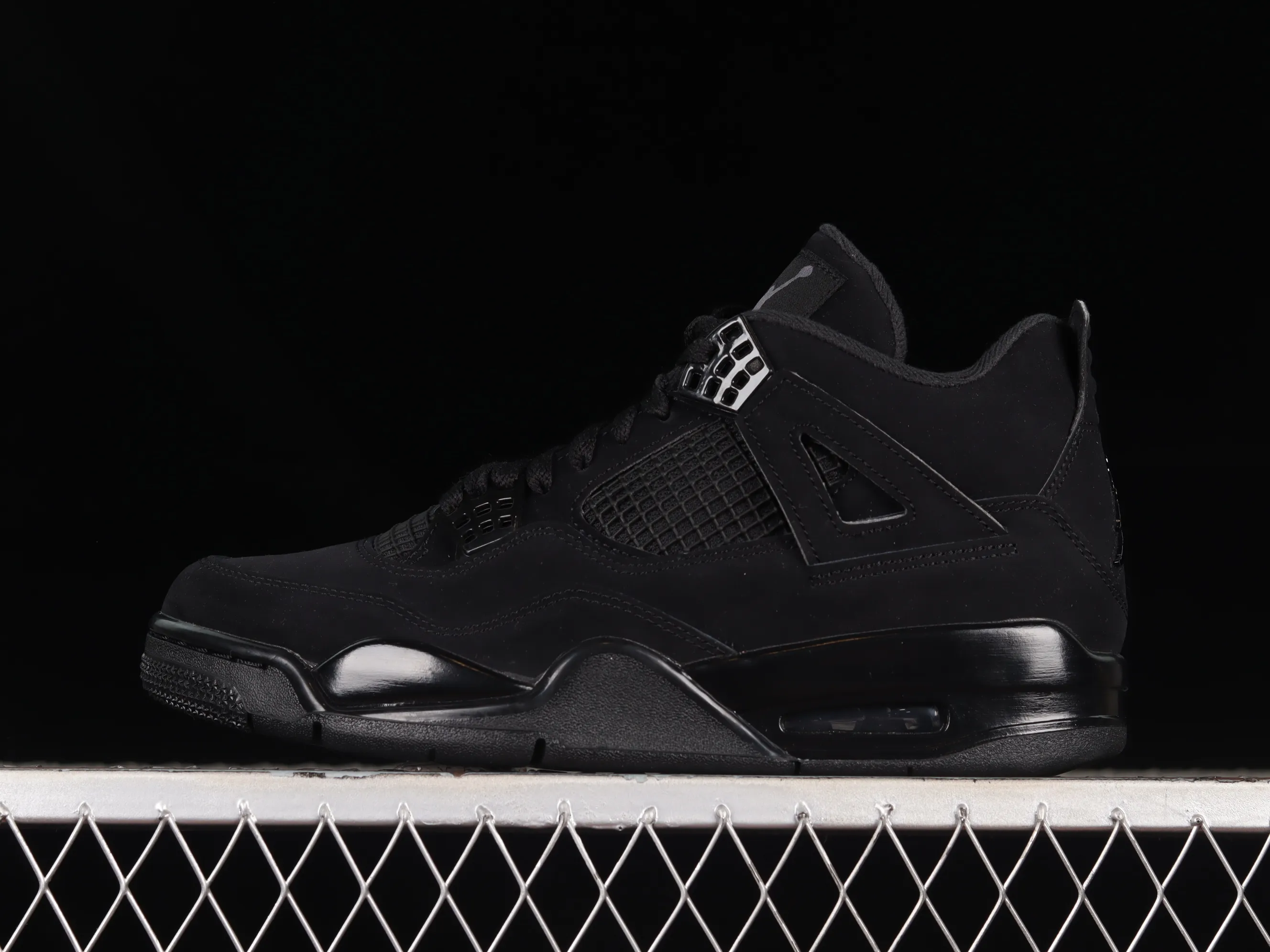 All categories Air Jordan Jordan series basketball shoes Air Jordan 4 LJR version Air Jordan 4 Retro "Black Cat" AJ4 Joe 4 Black Cat First layer frosted CU1110-010
